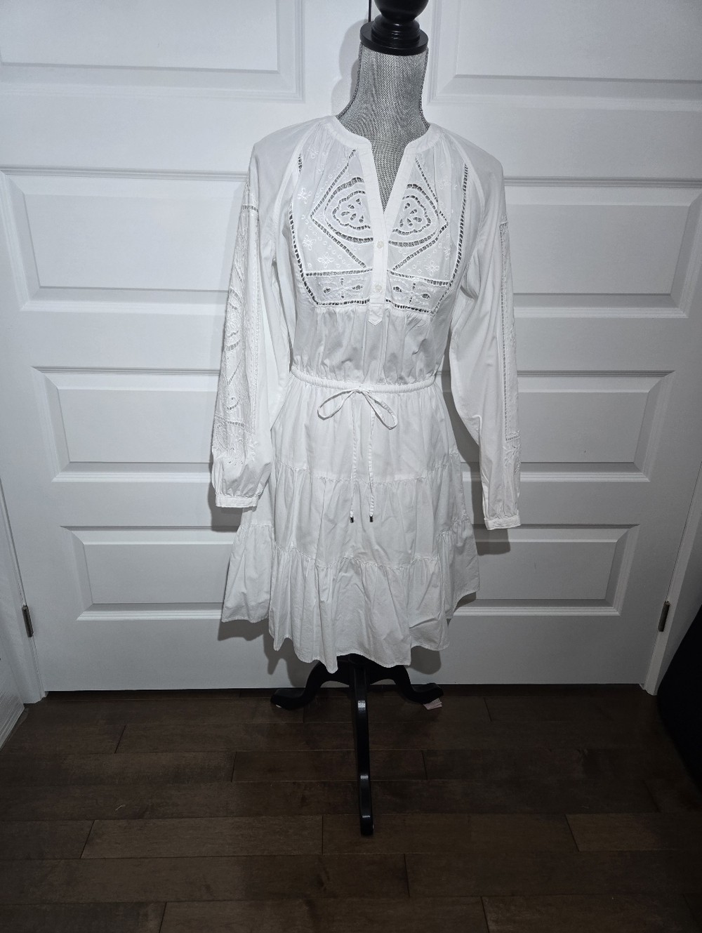 Ralph Lauren White Cotton Dress Top